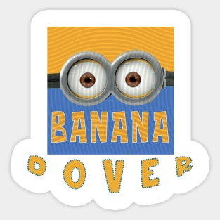 MINION BANANA USA DOVER Sticker